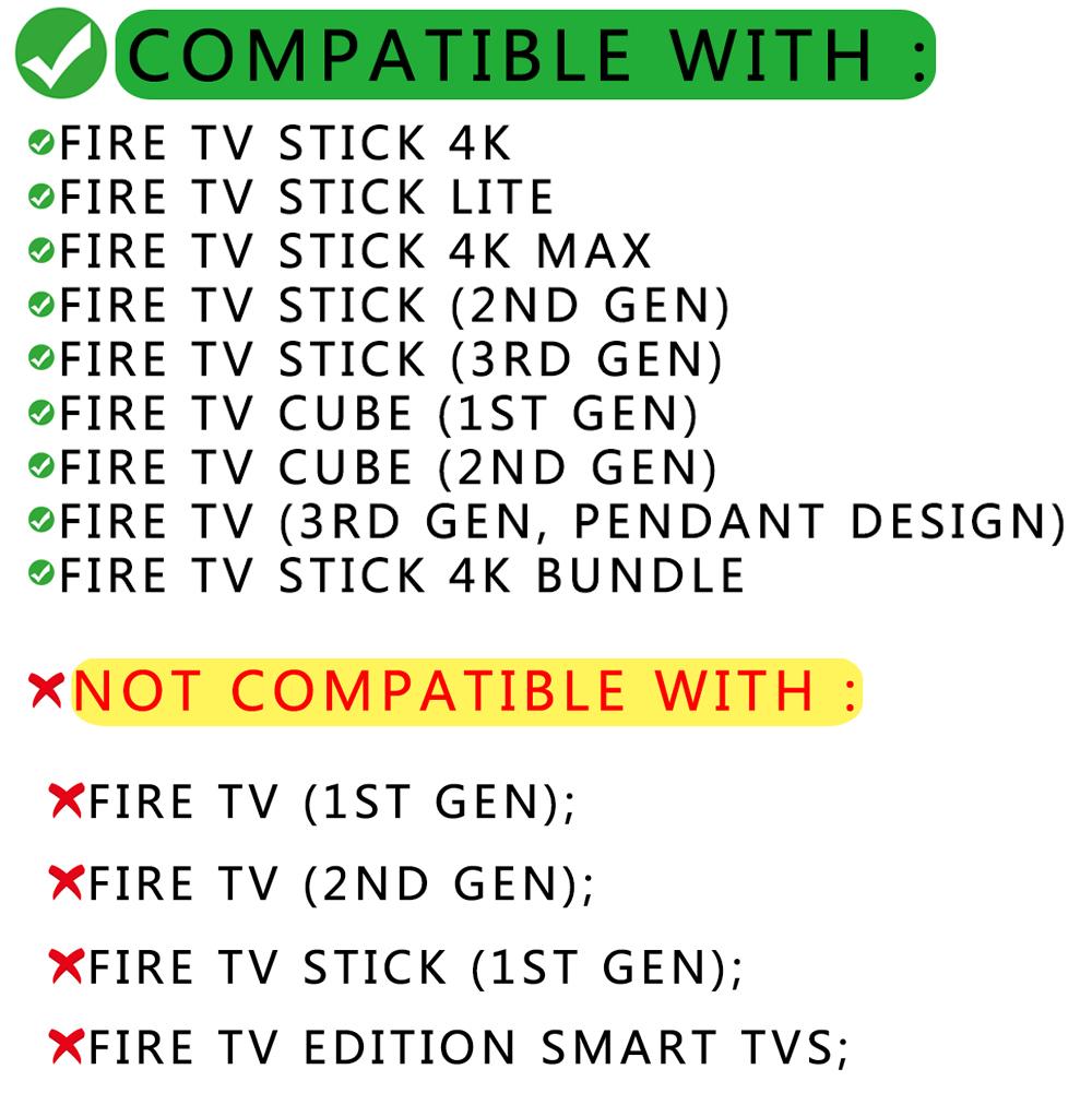 Replacement 2.4G Bluetooth Voice Remote Control for Fire TV Stick 4K Max 3rd Gen Stick Lite Cube Smart TV Controller Works with Alexa