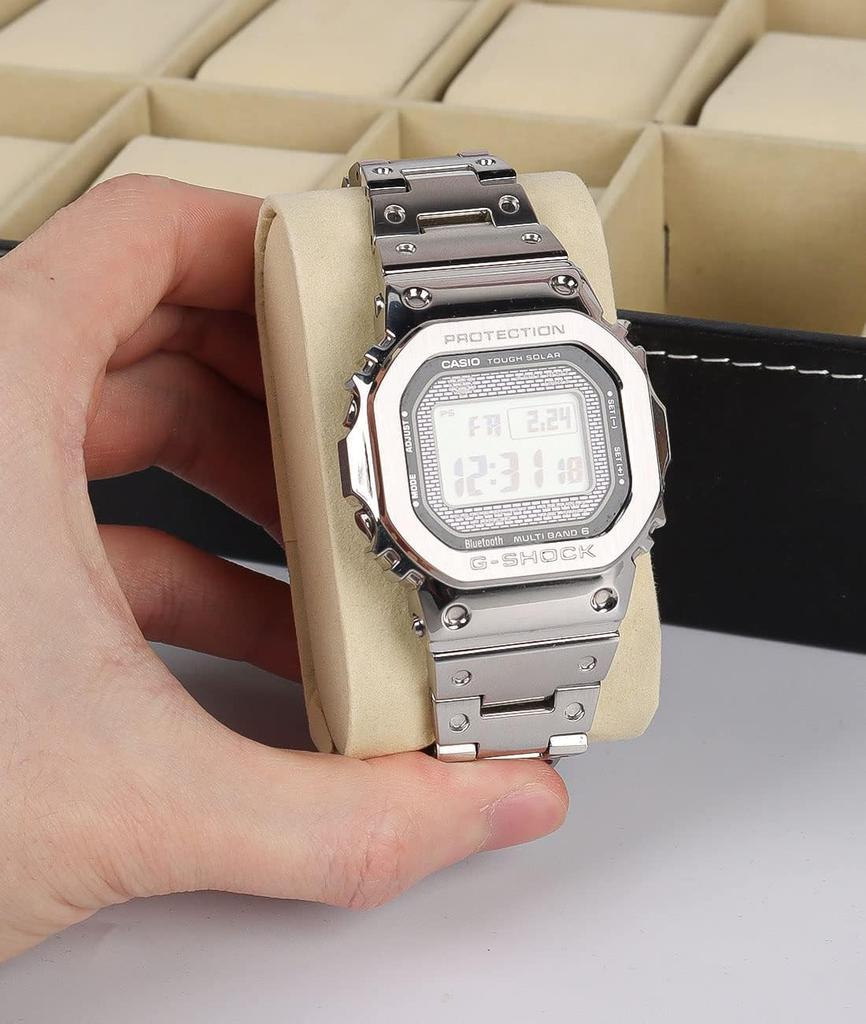 QuiExact Watch Storage Case with Clear Watch Collection Watch Watch and Accessory PU Christmas Gift Window, Box, Case, Storage, Box, Storage, Leather,