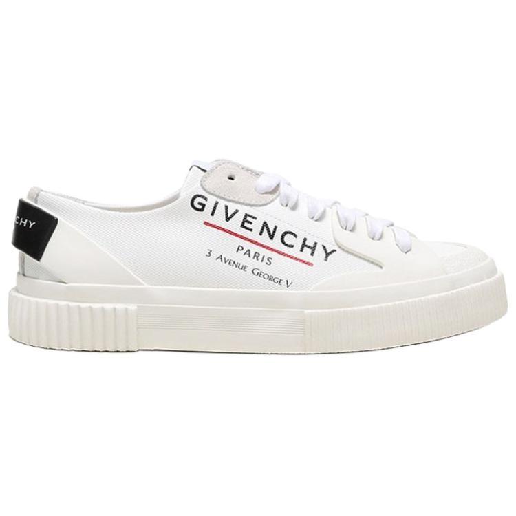 Givenchy Women's Tennis Light Sneaker 'Address Logo Print - White' BE000PE0PF-100