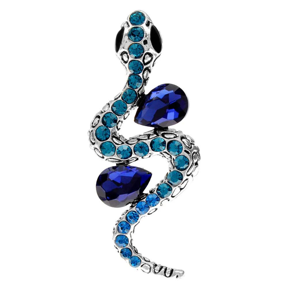 Animal Snake Brooch Pin With Electroplated Alloy Decorative Accessory For Men Women