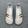 Sandals Women's Retro Hollow Breathable Beef Tendon Sole Non-slip Hole Shoes Flat Mother Leather Shoes
