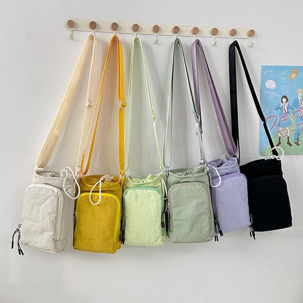 

Shoulder Strap Water Bottle Carrier Bag Nylon Water Bottle Sling Bag Case Travel білий