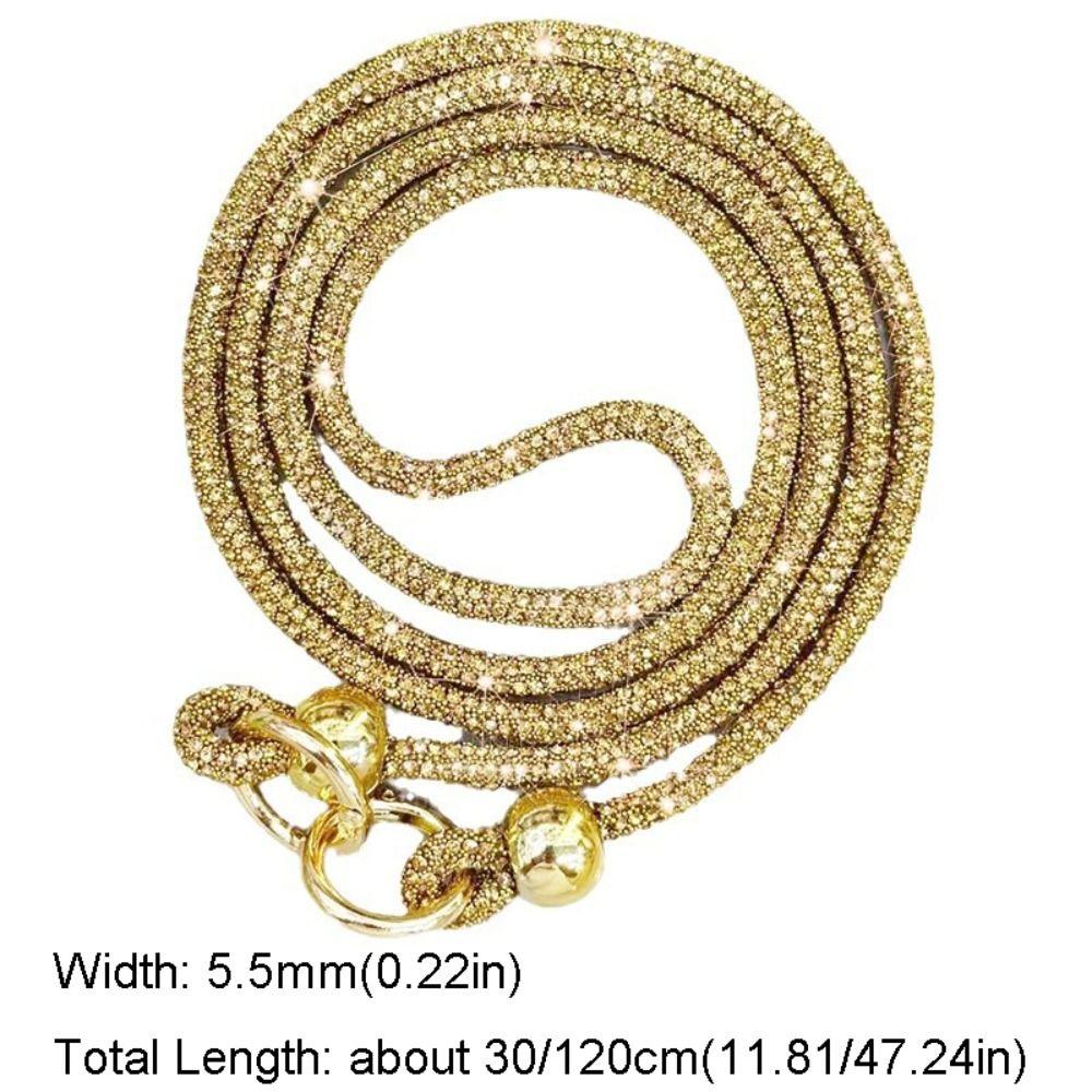 Glitter Crystal Rhinestone Phone Lanyard Bright Bling Bling Phone Case Chain Straps Crossbody Hanging Cord Phone Accessories