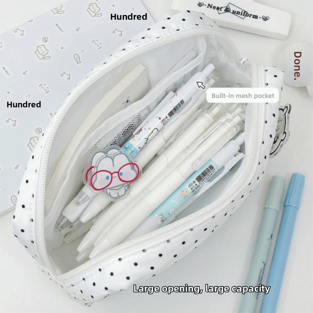 Cute Cat Pencil Case Large Capacity Pen Bags Stationery Bag Multi-layer Pencil Bag Student Stationery Organizer School Supplies