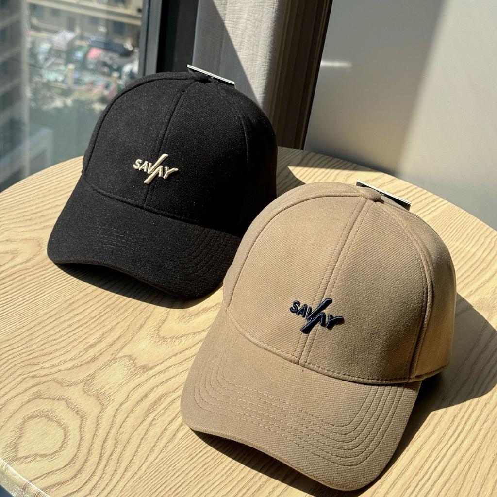 Korean Version of The New Versatile Letter Embroidered Woolen Baseball Cap Autumn and Winter Warm and Fashionable Sun Visor Duck Cap for Men and Women