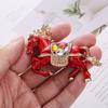2026 Chinese Zodiacal Horse Keychain Bedazzled Rhinestones Artistic 3D Model Portable for Everyday Essential