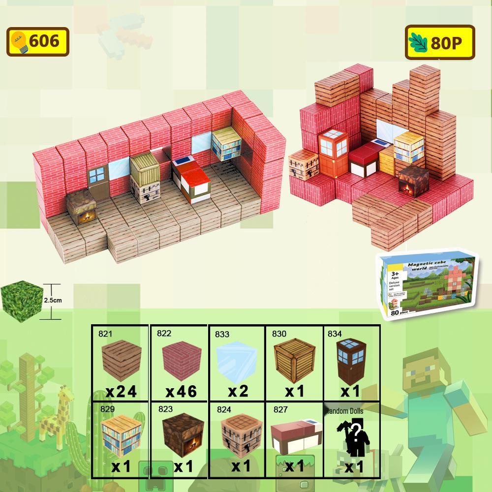 My Magnetic Cube Puzzle: 25MM Mini Building Block Magnets