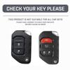 2 4 Buttons Remote Car Key Case Cover for Jeep Wrangler JL JK JLU XD 2018-2022 Shell Fob Protector Holder Keychain Accessories