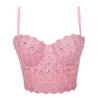 Fashion New New Arrival Vest Sexy Suspenders Backless Lace Embroider Light Diamond Wrapped Chest and Waist Tube Top Intimates Outwear