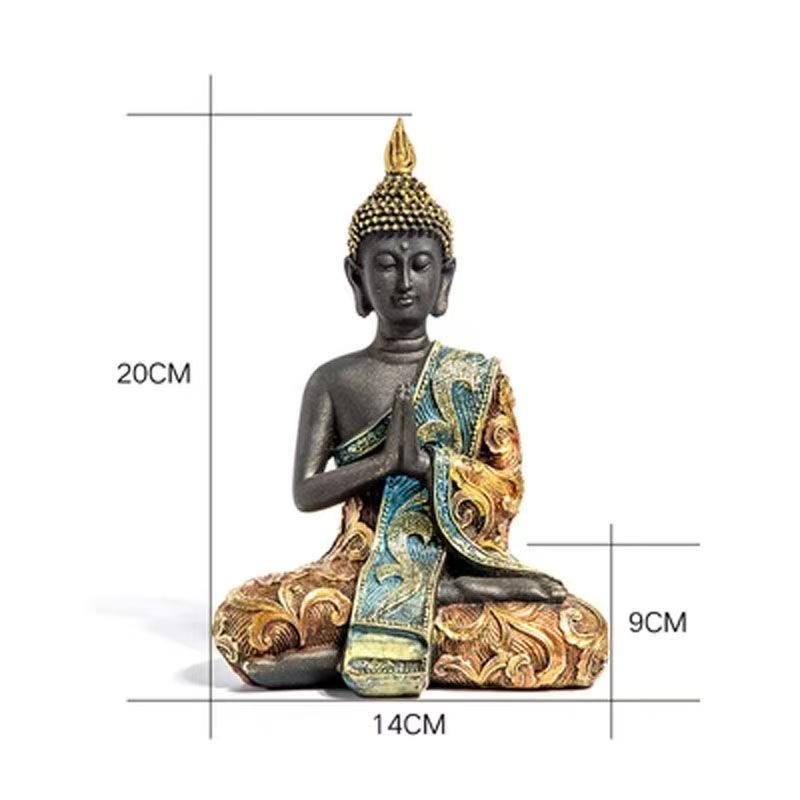 Southeast Asia Thai Style Buddha Sculptures and Figurines Buddhist Figures Retro Home Office Table Decoration and Accessories