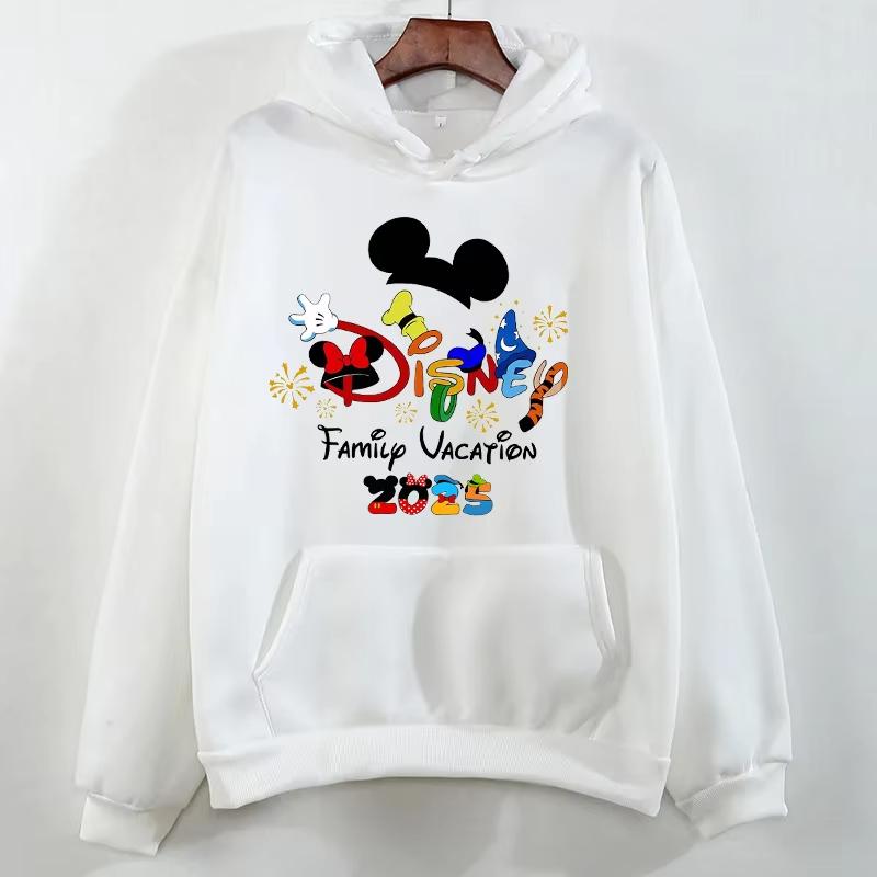 

2025 Disney Family Vacation Printed Hoodie Fashion Trend Disneyland Travel Hoodie Fall Pullover Men s Casual Sweatshirt 3XL
