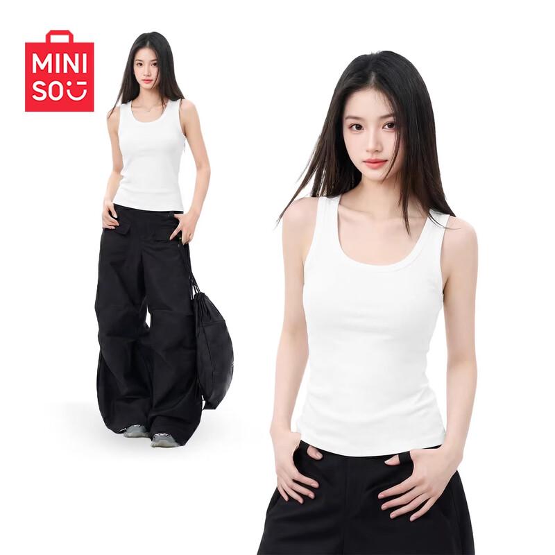 MINISO Women s Slim-Fit Knit Camisole Tank Top XL