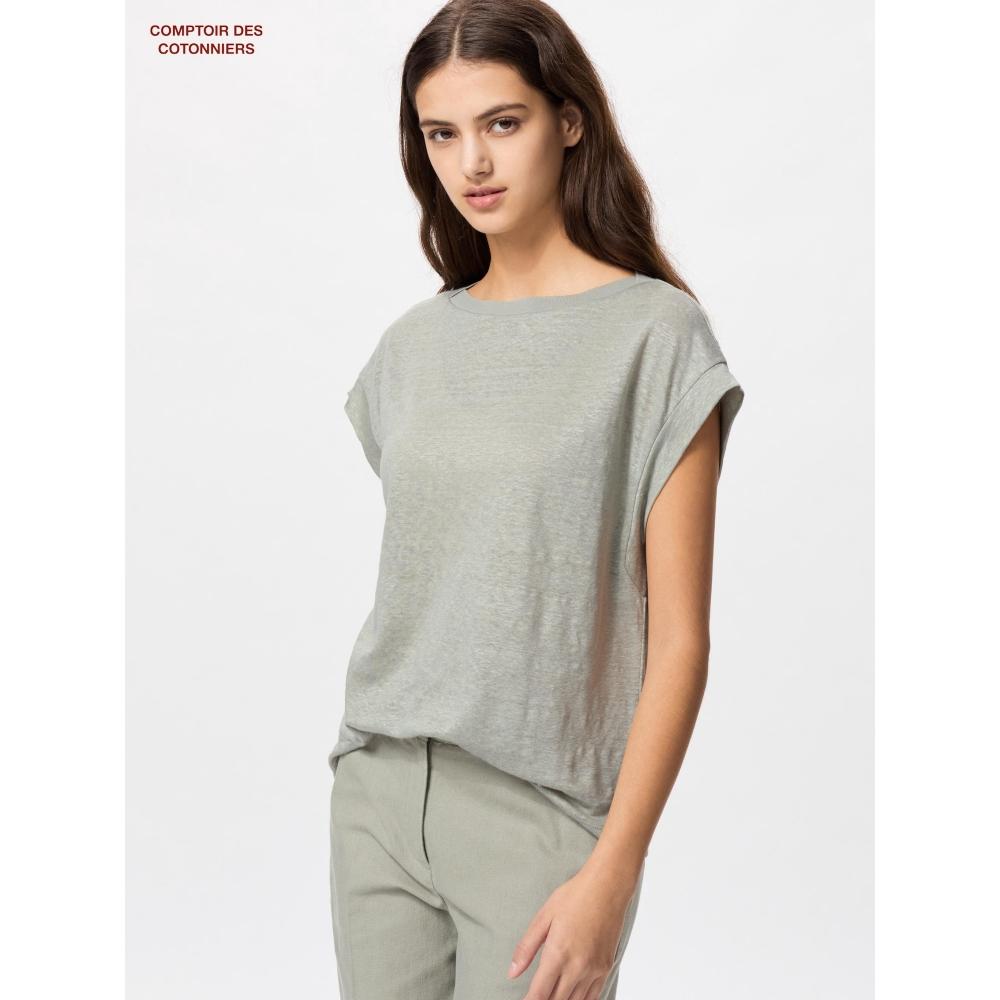 

Футболка Uniqlo Japan Linen с французским рукавом, свободного кроя 01 OFF WHITE/S