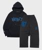 ARTISTWEAR [Set] Atw Homie Hoodie + 87St Wide Elastic Pants_Bk
