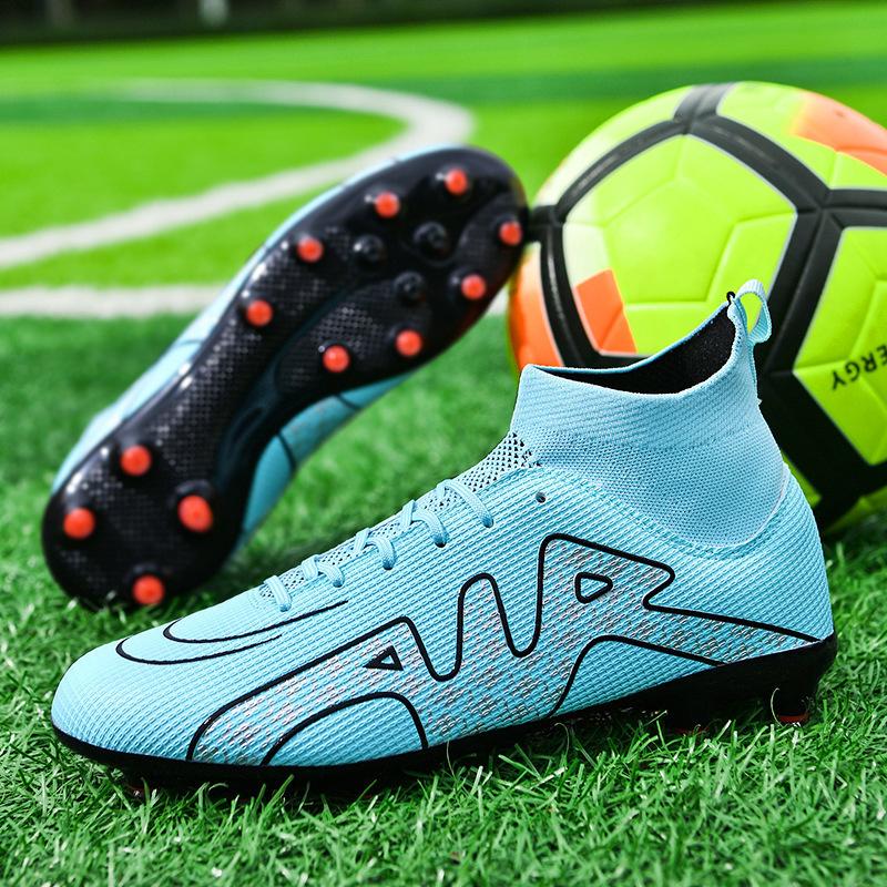 Women's Nails Campus Football Shoes Men's Shoes Football Match High Top Student Broken 2025 Spike Training