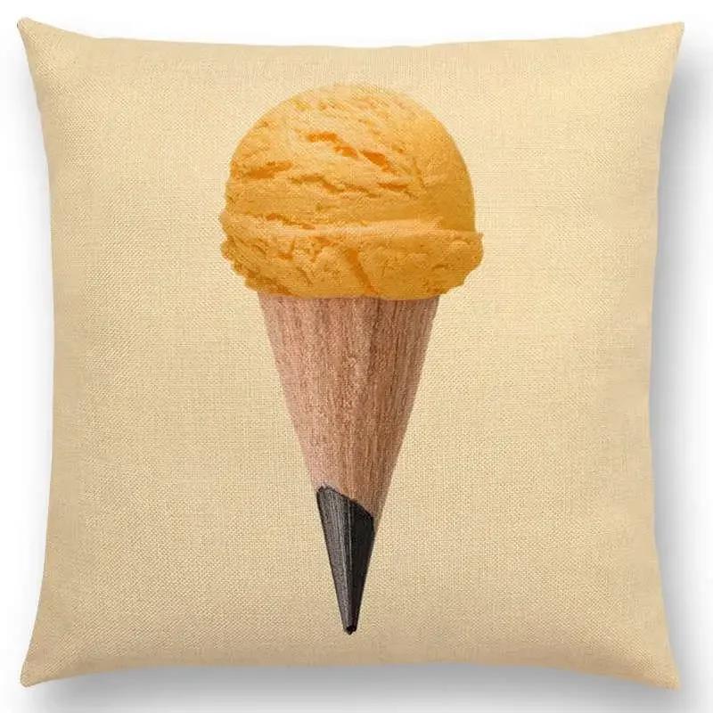 Różowy Sen Kolorowa Fantazja Seksowny Wystrój Poszewka na Poduszkę Sofa Rzutowa Wieloryb Flaming Kot Hamburger Pączek Poszewka na Poduszkę