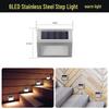 Solar Stainless Steel Outdoor Stair Light & Rainproof Wall/Fence Night Light