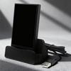 Type C Charging Dock 18W Fast Charging Double Color Black/White Compact Portable Wide Compatibility Safety Protections