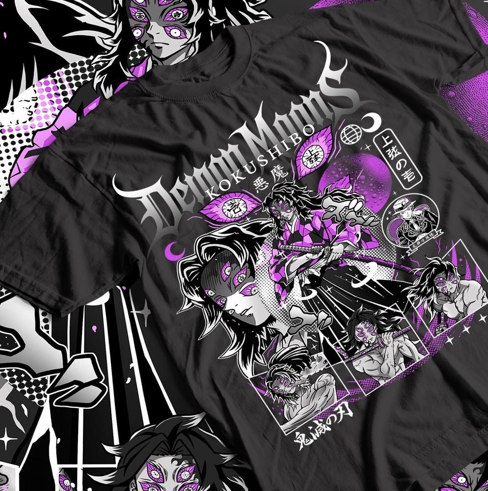 

Kokushibo Tee, Demon Slayer Shirt, Anime Manga T-Shirt Kimetsu No Yaiba, Unisex L