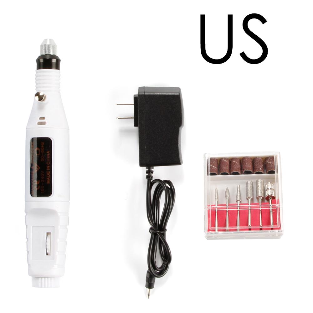 DIY Electric Nail Grinder Engraver Pen Nail Grinding Milling Mini Engraving Pen Rotary Drill Tool