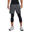 Under Armour Letter Print Woven Sports Shorts Men Bottoms Grey 1370388-012