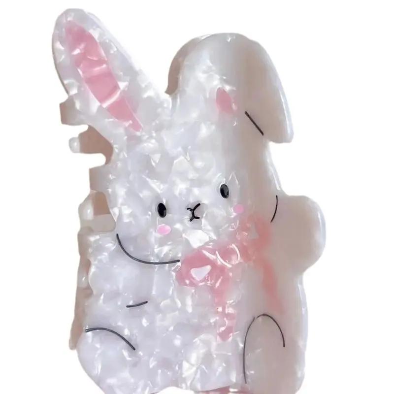 1 buc Arc delicat, iepuraș mic, clips roz super drăguț în formă de rechin, bentiță de nișă, accesoriu dulce pentru păr