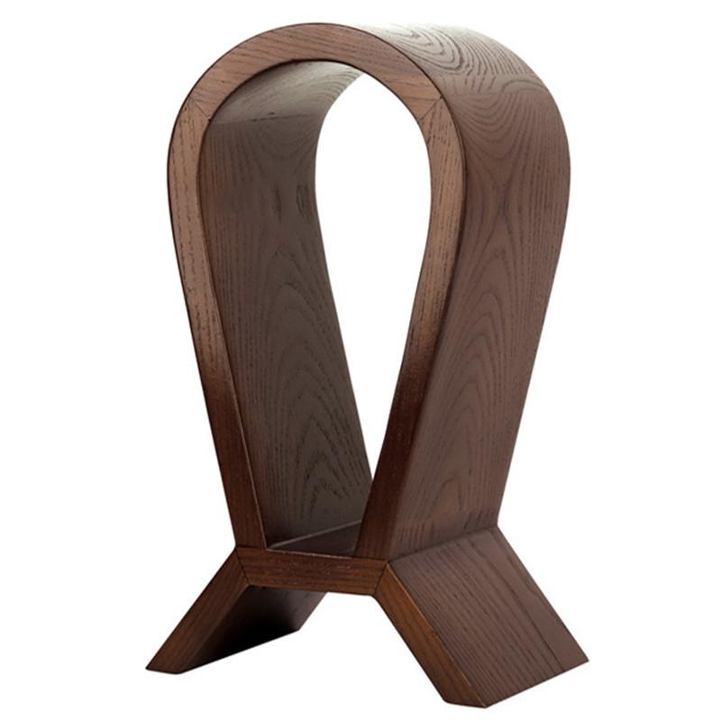 Desktop Solid Wood Hu Head Headphone Stand Computer Accessories Wooden Headphone Display Decorative Stand