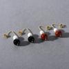 New Chinese Style Personalized Natural Pearl Agate Pendant Hanging Stud Earrings For Women'S Simple And Versatile High-End Retro Earrings