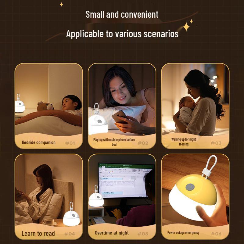 Portable Silicone Rechargeable Camping Light Strip with White & Yellow Ambiance and Long Battery Life