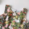 Summer Girls Cartoon Print Sleeveless Vest Dress Holiday Cotton Dress