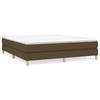 Vidaxl Bed Frame Without Mattress, Dark Brown, 160X200 Cm, Fabric