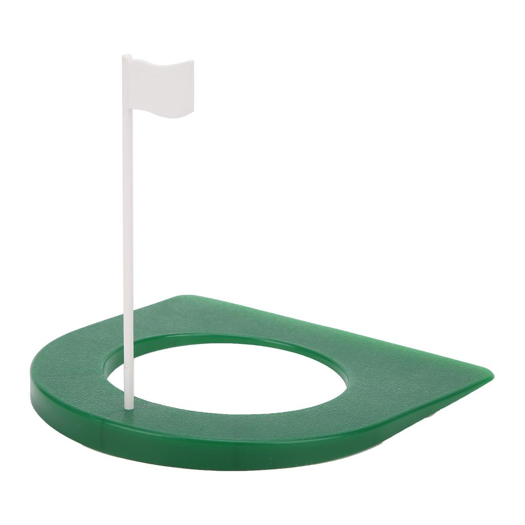 Golf Practice Putting Cup Plastic Putter Plate with Detachable Flag Indoor Trainer Aids