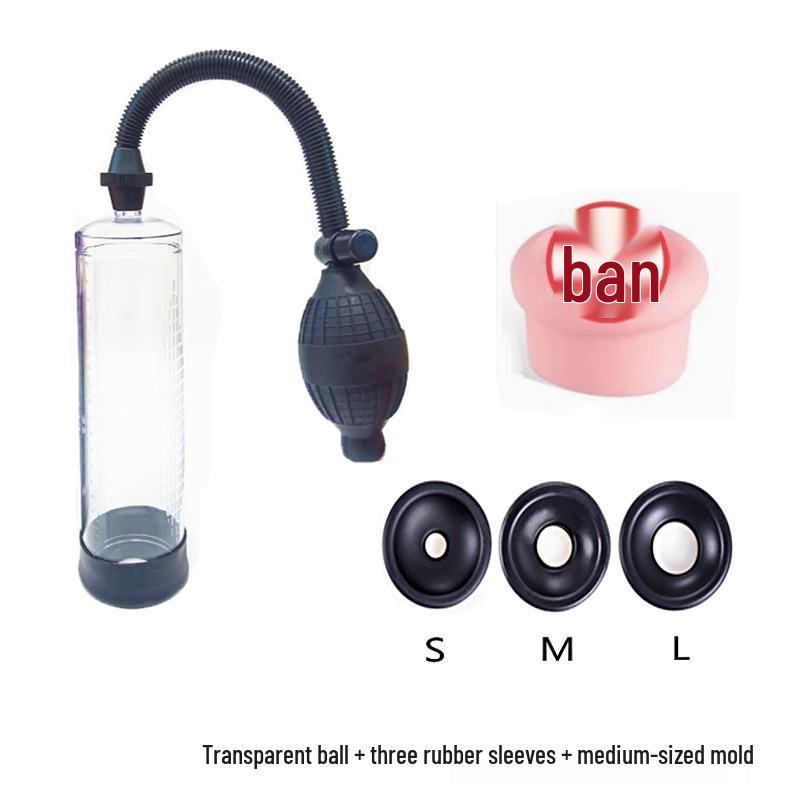Male Enhancement Device Accessories: Silicone Leather Case & Rubber Suction Ball