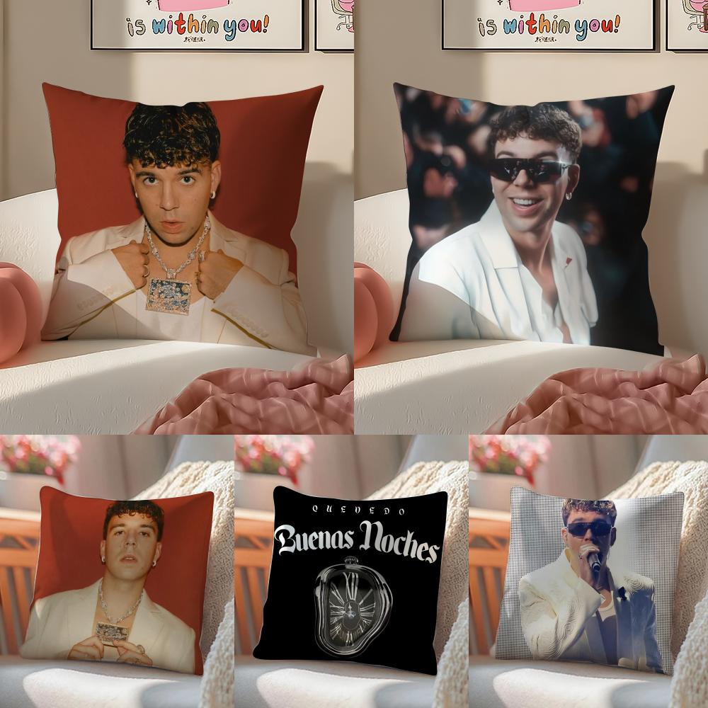 Hot Buenas VSinger QQuevedo Buenas Cushion Cover Pillowcase Short Plush Invisible zipper Room Sofa Cushion Cover