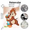 Disney 5D DIY Pearl Painting Kit, Chipmunk Sweeping Home Bedroom Wall Decor Crafts Handmade Gift