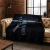 Gun Pistol Ammunition Bullet Cartridge Flannel Blanket Soft Warm Throw Blanket for Bedroom Living Room Bed Travel Camping Picnic