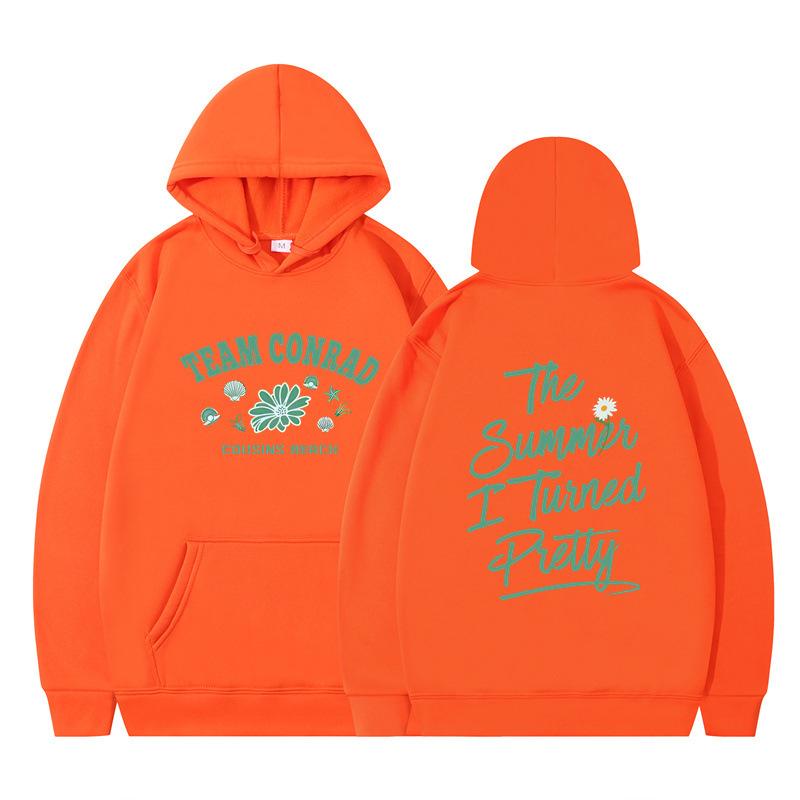 The Summer I Turned Pretty Printed Loose Hooded Sweater Hoodie