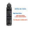 DF82-66-350 DF82-66-350A Front Right Hand Driver Side Power Master Window Switch Control Button,For Mazda 2 DE Demio 2008-2014