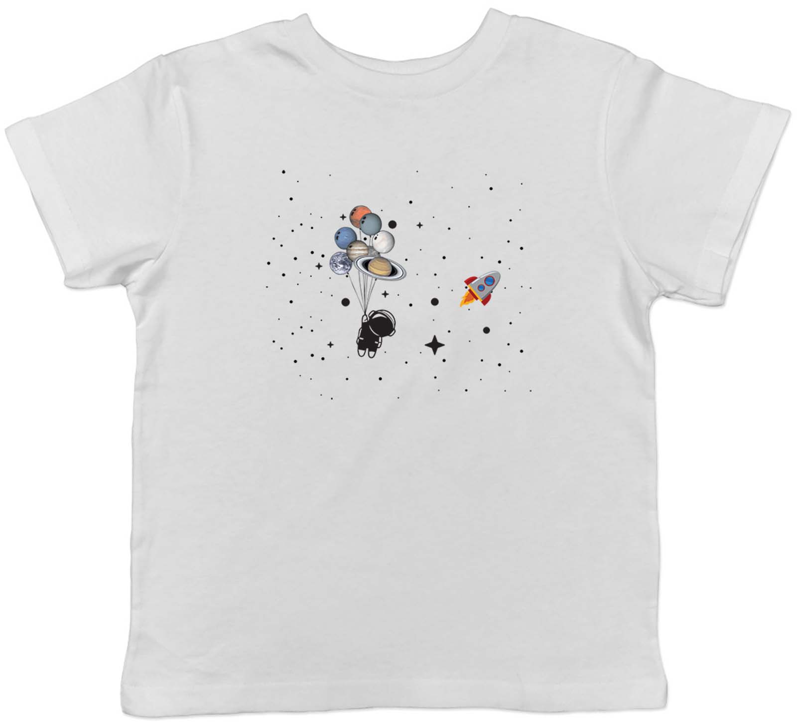 Ballon Planet Space Astronaut Childrens Kids T-Shirt Boys Girls Gift 120