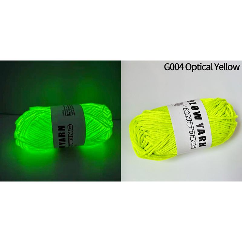 Novel Functional Yarn Glow In the Dark Polyester Luminous Yarn 2mm For Knitting Sweater Hat Glowing Yarn