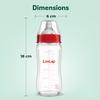 LuvLap Natura Flo Wide Neck Glass Feeding Bottle 250ml BPA Free Ergonomic Design Safe Durable For Newborns And Toddlers