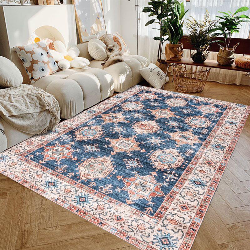 

Vintage Oriental Traditional MoroccanTurkish Style Doormat Mat Anti-Slip Bohemian Area Rug Carpet Kitchen Garden Decor Bathroom 40X60cm-16x24in