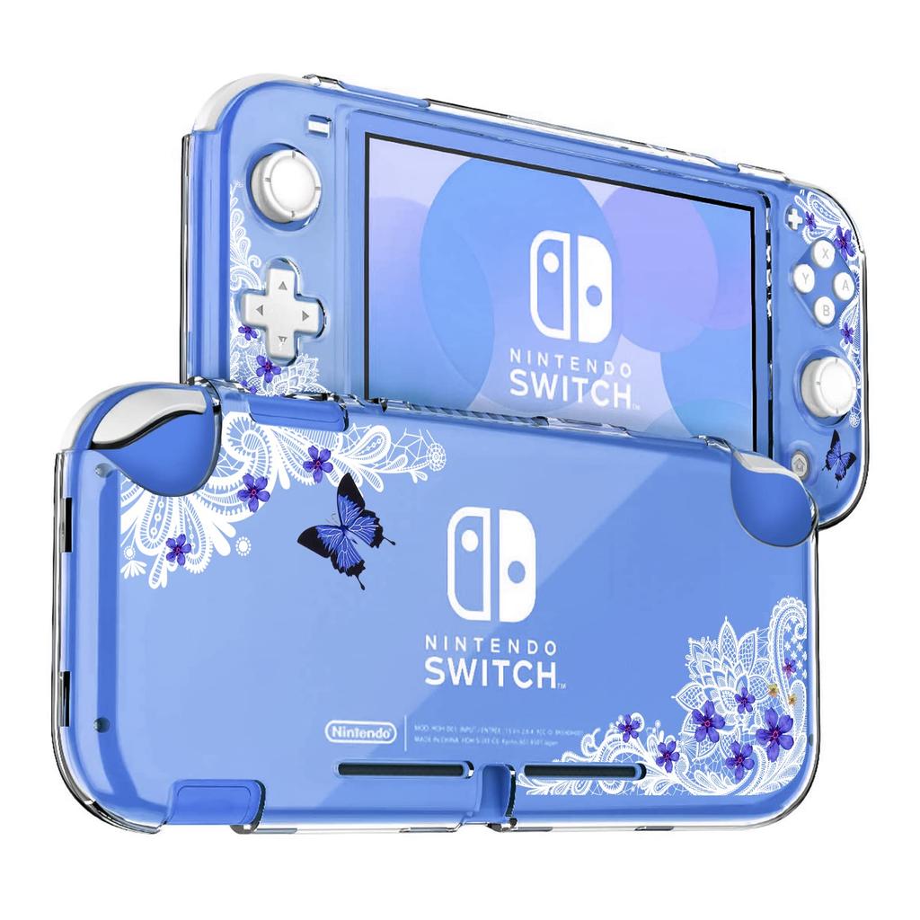 DLseego Switch Lite Clear Switch Lite Detachable PC Transparent Switch Lite Full Easy Pressed Cute Butterfly Design Case, Cover, Cover, Material,