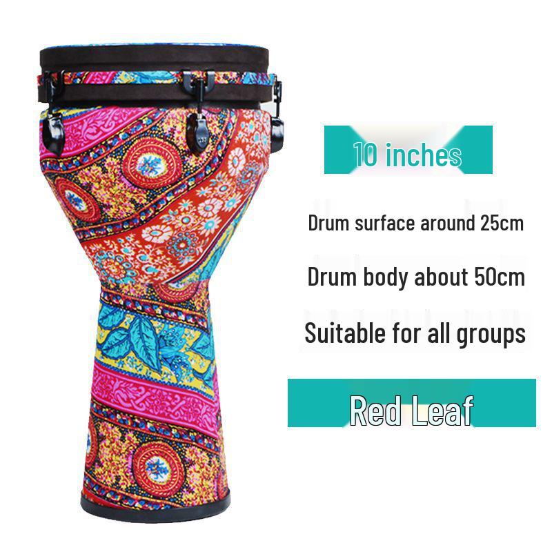 TMAX Adjustable Tone PVC Beginner African Drum, 10 & 12 , In Stock