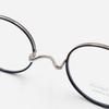 Alloaiweeo [Nose Saddle] Al8206 1811M Nose Saddle Titanium Round Black/Silver Eyeglass Frames
