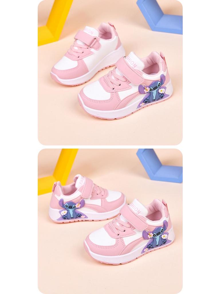 Children's Breathable Cartoon Canvas Shoes - White, Wear-Resistant, Low-Top, Flat, Casual for Little Boys and Girls