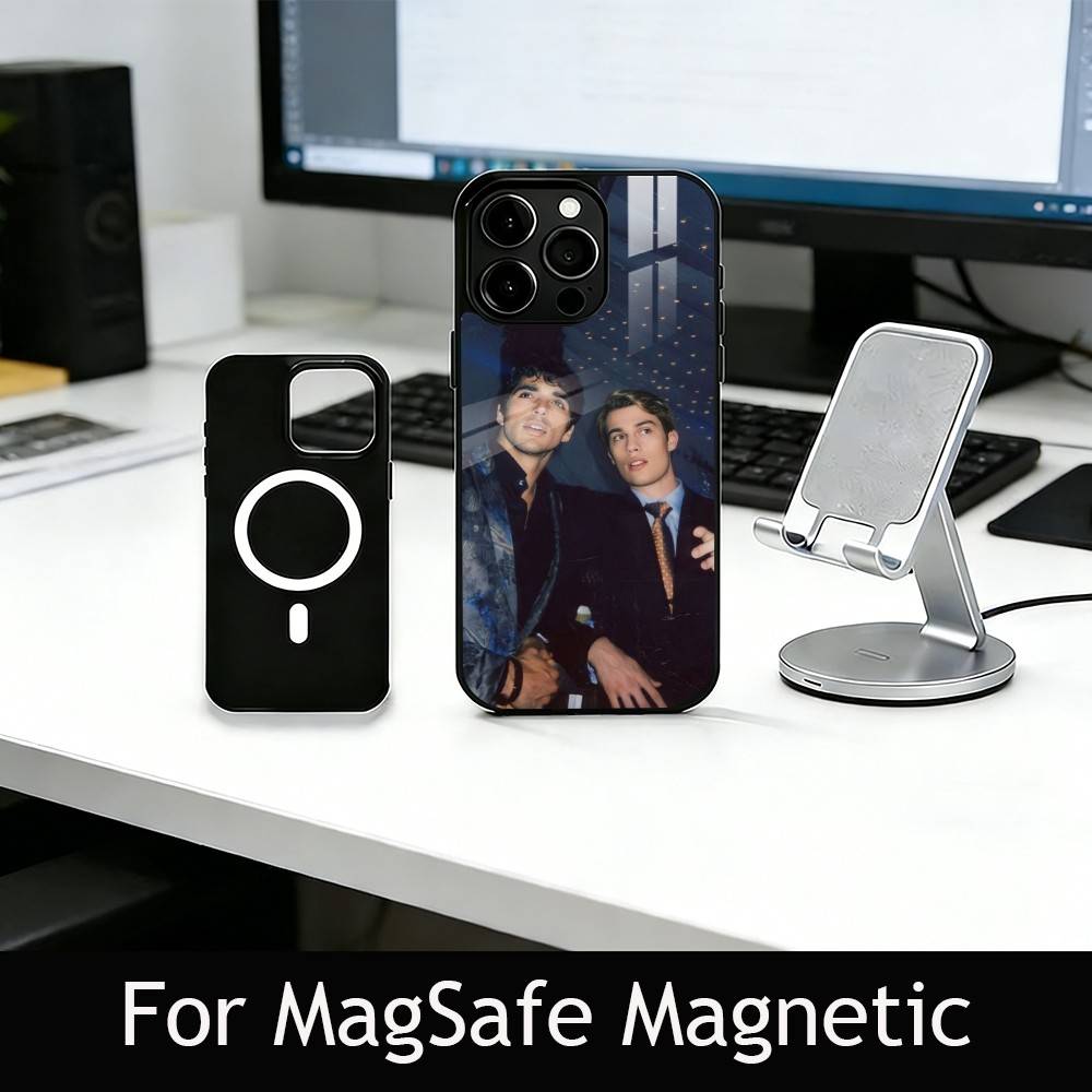 R-RW & RB Film Phone Case For iPhone17,16,15,14,13,12,11 Plus,Pro Magnetic For Magsafe Wireless Charging