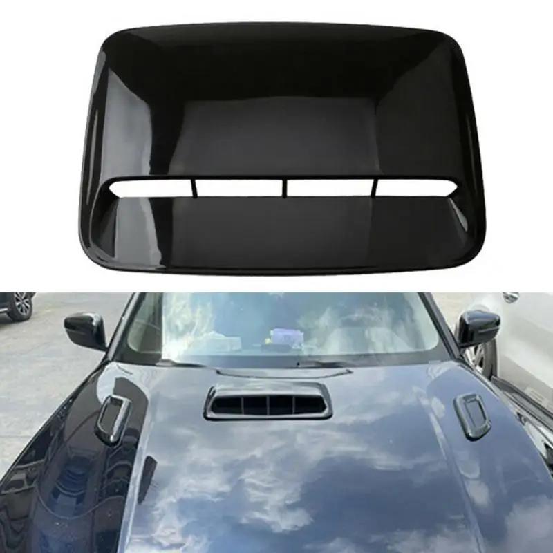Universal Car Air Flow Intake Hood Scoop Vent Bonnet Decorative Covers Center Side Air Outlet Hood Auto Exterior Accessories