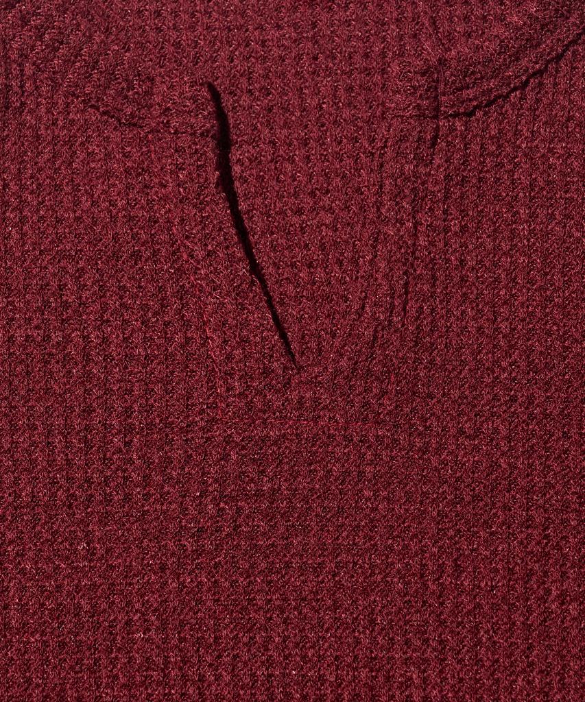 OTHERFITS Vintage Wave Long Sleeve T-Shirt (Burgundy)
