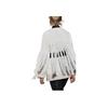 Zara Textured Fringe V-Neck Long Sleeve Jacket Women Jackets Beige 4786303-712